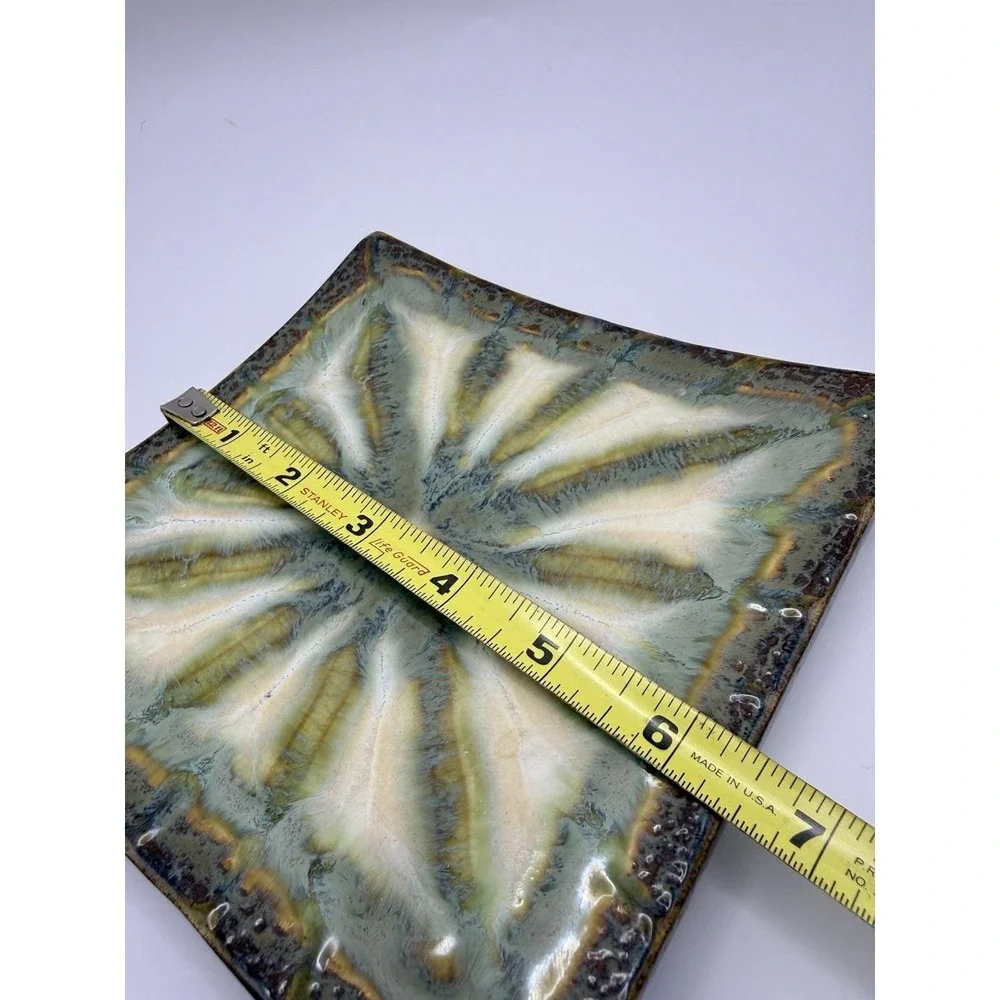 Richie Watts Good Earth Pottery Plate Signed 2003 Crystalline Glaze 7